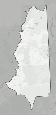 Coos County NH county basemap context