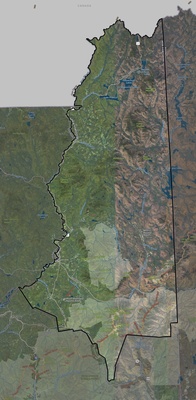 Coos County NH USGS imagery and topo map