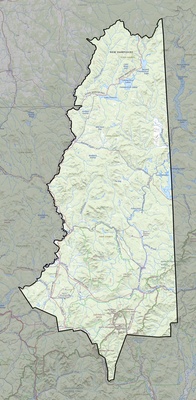 Coos County NH USGS topo map