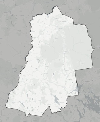 Grafton County NH county basemap context