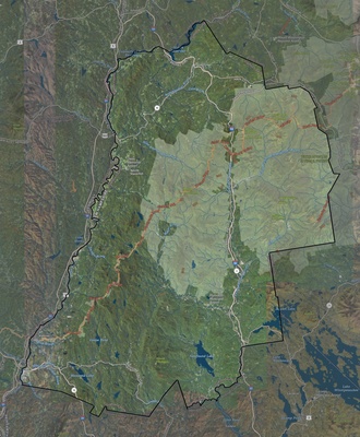 Grafton County NH USGS imagery and topo map