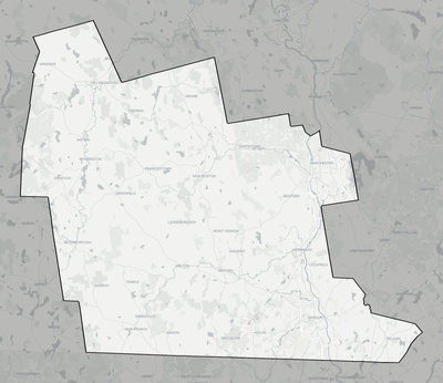 Hillsborough County NH county basemap context