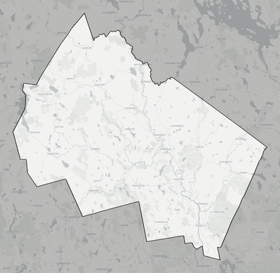 Merrimack County NH county basemap context