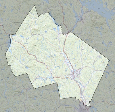 Merrimack County NH USGS topo map