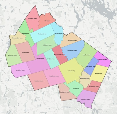 Merrimack County NH subdivision map preview