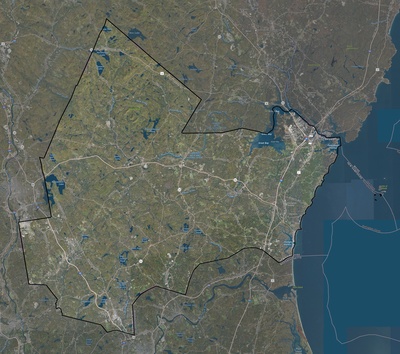 Rockingham County NH USGS imagery and topo map
