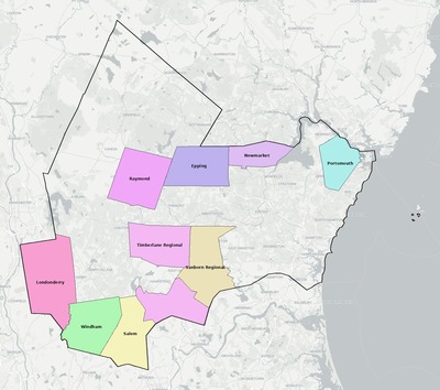 Rockingham County NH school district boundaries map
