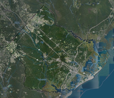 Atlantic County NJ USGS imagery and topo map