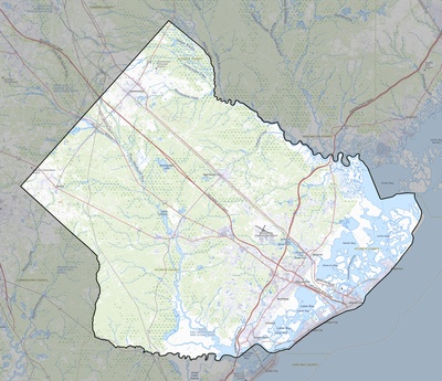Atlantic County NJ USGS topo map