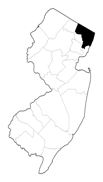Bergen County in New Jersey