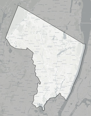 Bergen County NJ county basemap context
