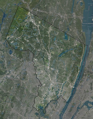 Bergen County NJ USGS imagery and topo map