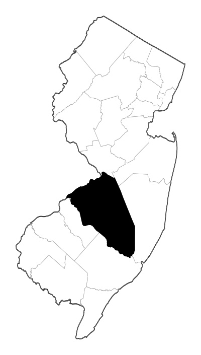 Burlington County in New Jersey