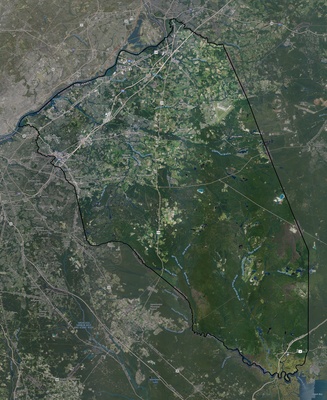 Burlington County NJ USGS imagery and topo map