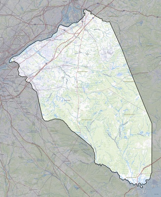 Burlington County NJ USGS topo map