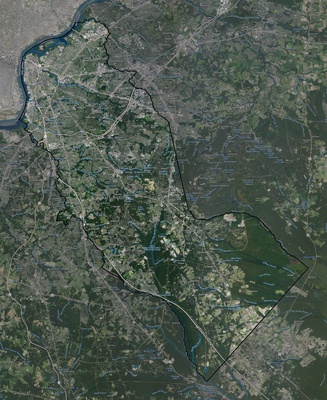 Camden County NJ USGS imagery and topo map