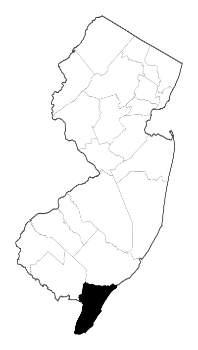 Cape May County in New Jersey