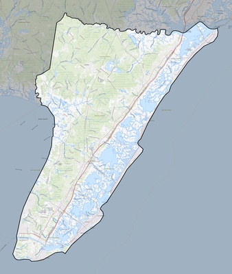 Cape May County NJ USGS topo map