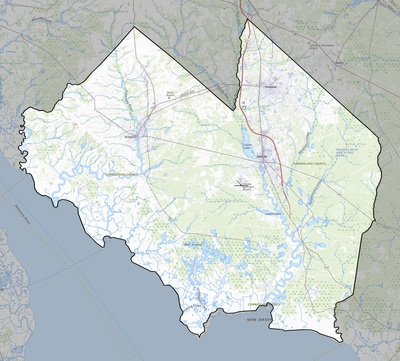 Cumberland County NJ USGS topo map