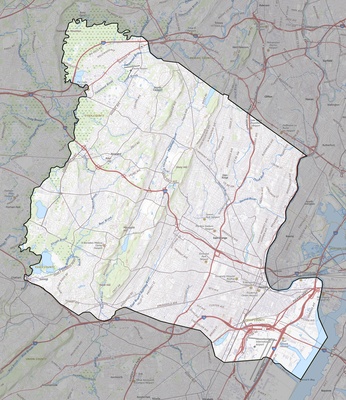 Essex County NJ USGS topo map