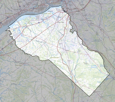 Gloucester County NJ USGS topo map