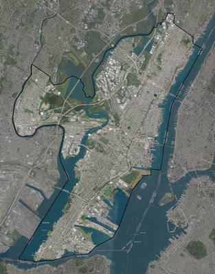 Hudson County NJ USGS imagery and topo map