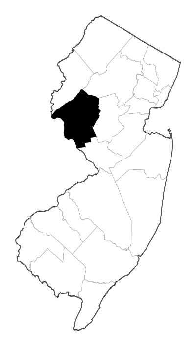 Hunterdon County in New Jersey