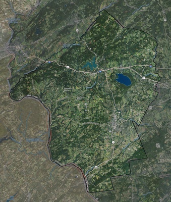 Hunterdon County NJ USGS imagery and topo map