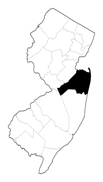 Monmouth County in New Jersey