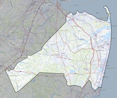 Monmouth County NJ USGS topo map