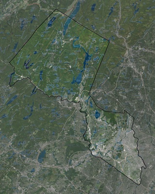 Passaic County NJ USGS imagery and topo map