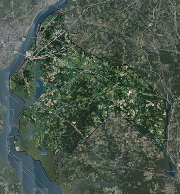 Salem County NJ USGS imagery and topo map