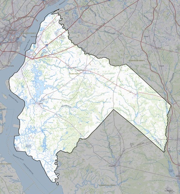 Salem County NJ USGS topo map