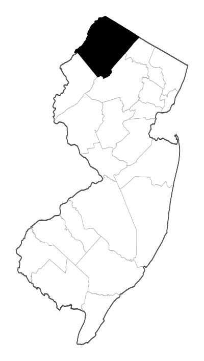 Sussex County in New Jersey