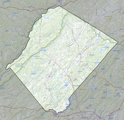 Sussex County NJ USGS topo map