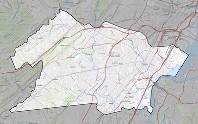 Union County NJ USGS topo map