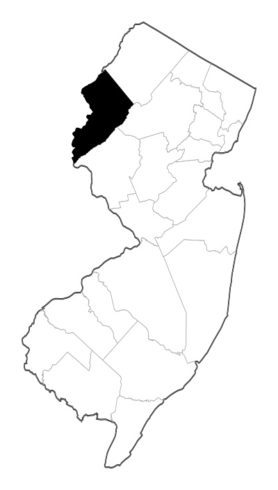 Warren County in New Jersey