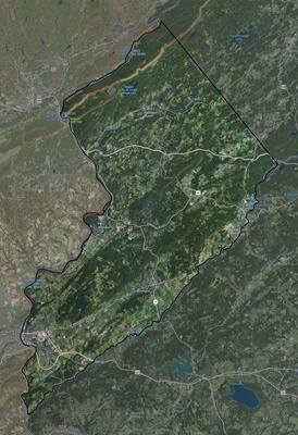 Warren County NJ USGS imagery and topo map