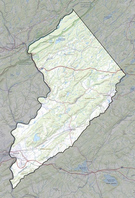 Warren County NJ USGS topo map
