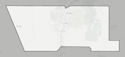 Bernalillo County NM county basemap context