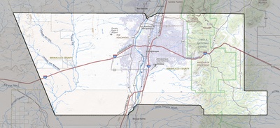 Bernalillo County NM USGS topo map