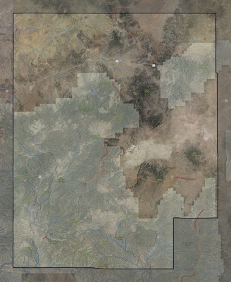 Catron County NM USGS imagery and topo map