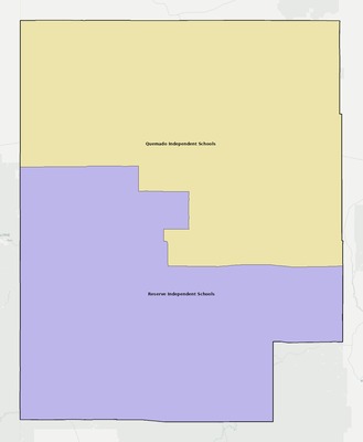 Catron County NM school district boundaries map