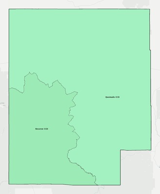 Catron County NM townships and subdivisions map