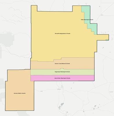 Chaves County NM school district boundaries map
