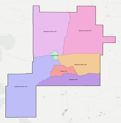 Chaves County NM county subdivision map preview