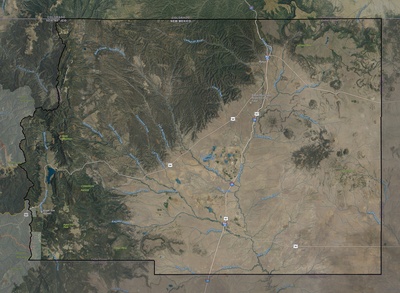 Colfax County NM USGS imagery and topo map