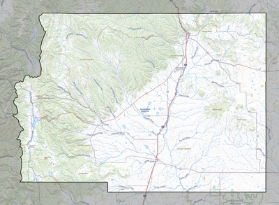 Colfax County NM USGS topo map