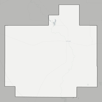 De Baca County NM county basemap context