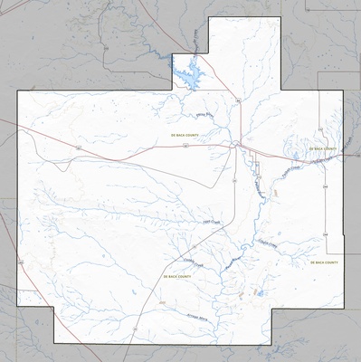 De Baca County NM USGS topo map